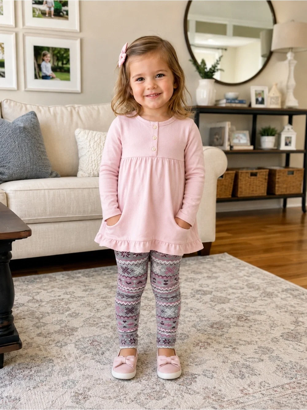 Little Miss Attitude- 3T Snowflake Pants